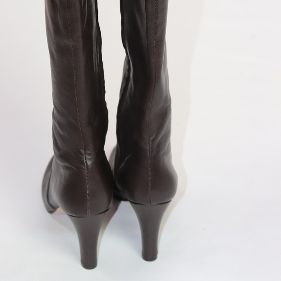 BRAND NEW BANANA REPUBLIC BROWN LEATHER BOOT 8 - Picture 5 of 8